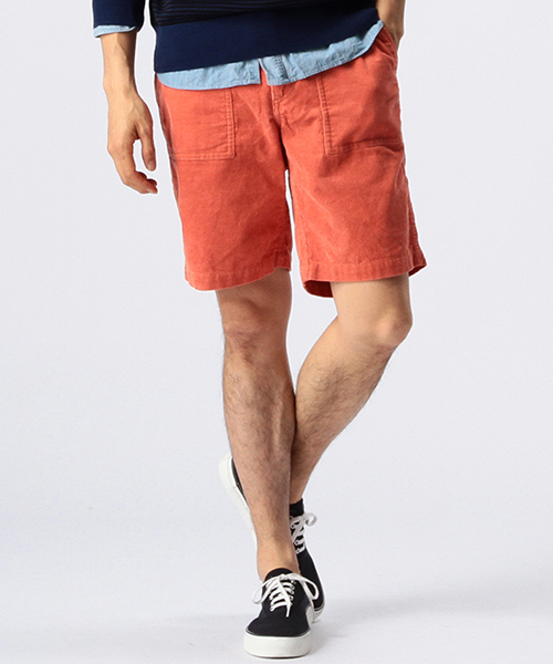 B:MING by BEAMS（ビーミングバイビームス）の「【SMART 6月号掲載】ビーミング by ビームス / コーデュロイベイカーショーツ（その他パンツ・メンズ・オフホワイト/サックスブルー/ネイビー/ピンク・SMALL/MEDIUM/LARGE/X-LARGE）」の4枚目の写真