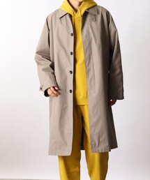 ◆【CLUEL presents】オーバーサイズシャンブレーステンカラーコート
