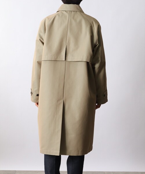 THE SHOP TK （ザ ショップ ティーケー ）の「◆【CLUEL presents】オーバーサイズシャンブレーステンカラーコート（ステンカラーコート・メンズ・ダークブラウン系5/サンドベージュ/チャコールグレー・01/02/03）」の14枚目の写真