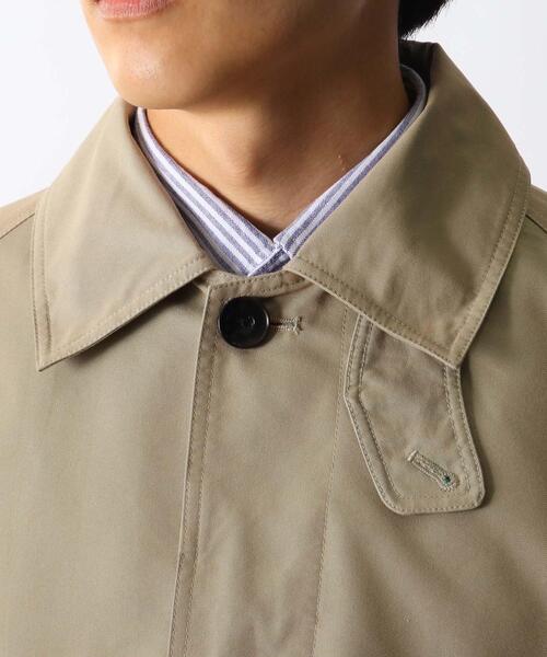 THE SHOP TK （ザ ショップ ティーケー ）の「◆【CLUEL presents】オーバーサイズシャンブレーステンカラーコート（ステンカラーコート・メンズ・ダークブラウン系5/サンドベージュ/チャコールグレー・01/02/03）」の15枚目の写真