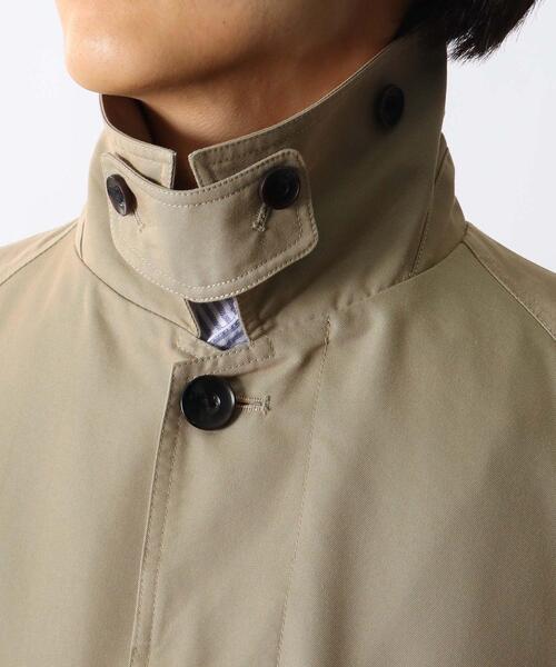 THE SHOP TK （ザ ショップ ティーケー ）の「◆【CLUEL presents】オーバーサイズシャンブレーステンカラーコート（ステンカラーコート・メンズ・ダークブラウン系5/サンドベージュ/チャコールグレー・01/02/03）」の16枚目の写真