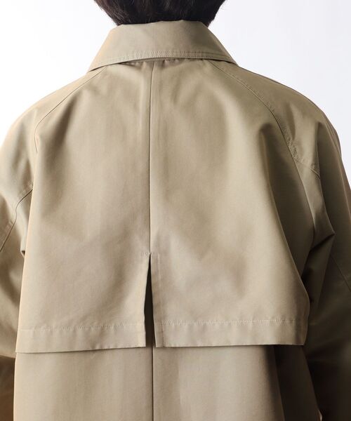 THE SHOP TK （ザ ショップ ティーケー ）の「◆【CLUEL presents】オーバーサイズシャンブレーステンカラーコート（ステンカラーコート・メンズ・ダークブラウン系5/サンドベージュ/チャコールグレー・01/02/03）」の17枚目の写真