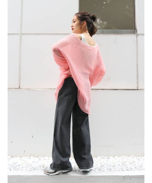 Ungrid（アングリッド）の「Wrangler別注 カラーストレートデニム（デニムパンツ・レディース・ブラック/ブラウン・24inch/25inch/26inch）」の20枚目の写真