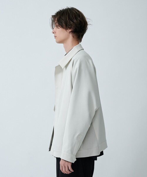 CITY TOKYO（シティトウキョウ）の「【洗える/シワ防止】NEOジェネレーションジップアップブルゾン リラックスフィット/異素材切り替えデザイン（ブルゾン・メンズ・ブラック/グレイッシュベージュ/グリーン・1/3/2）」の7枚目の写真