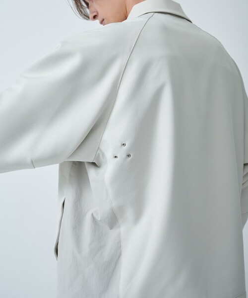 CITY TOKYO（シティトウキョウ）の「【洗える/シワ防止】NEOジェネレーションジップアップブルゾン リラックスフィット/異素材切り替えデザイン（ブルゾン・メンズ・ブラック/グレイッシュベージュ/グリーン・1/3/2）」の16枚目の写真