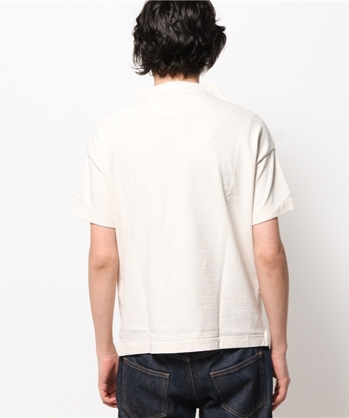 A VONTADE（アボンタージ）の「Big Henly Neck T-Shirts （Tシャツ/カットソー・メンズ・アイボリー/チャコールグレー/ブルー/ピンク・SMALL/MEDIUM）」の9枚目の写真