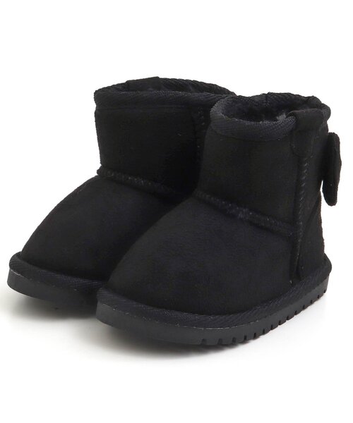 Ampersand（アンパサンド）の「リボンボアブーツ（ブーツ・キッズ・ブラック/ピンク/ブラウン・16/21/14/13/15 /20/19/17/18）」の4枚目の写真