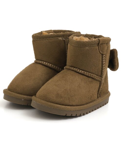 Ampersand（アンパサンド）の「リボンボアブーツ（ブーツ・キッズ・ブラック/ピンク/ブラウン・16/21/14/13/15 /20/19/17/18）」の5枚目の写真