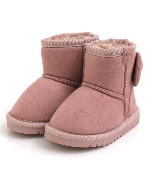 Ampersand（アンパサンド）の「リボンボアブーツ（ブーツ・キッズ・ブラック/ピンク/ブラウン・16/21/14/13/15 /20/19/17/18）」の6枚目の写真