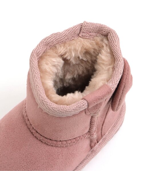 Ampersand（アンパサンド）の「リボンボアブーツ（ブーツ・キッズ・ブラック/ピンク/ブラウン・16/21/14/13/15 /20/19/17/18）」の8枚目の写真