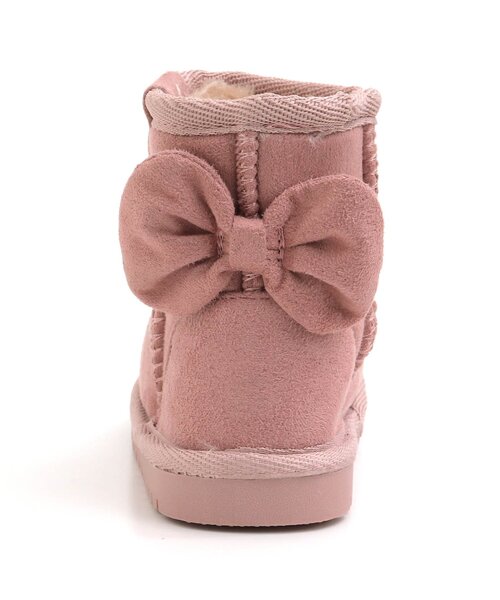 Ampersand（アンパサンド）の「リボンボアブーツ（ブーツ・キッズ・ブラック/ピンク/ブラウン・16/21/14/13/15 /20/19/17/18）」の12枚目の写真