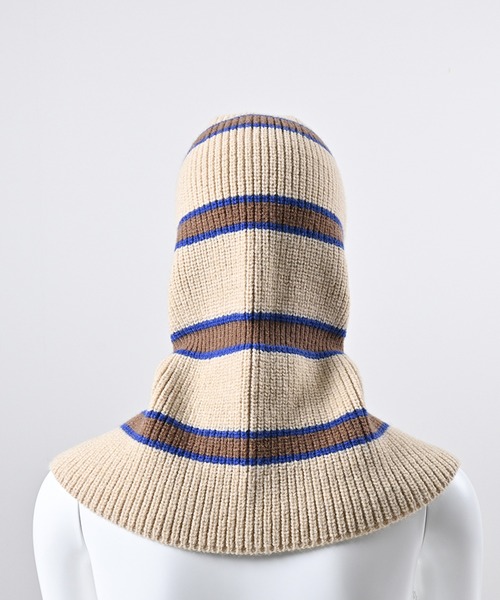 Felt-Maglietta(フェルトマリエッタ)の「ニットフードバラクラバ(ネックウォーマー/スヌード・レディース・グリーン/フューシャピンク/ピンク/ベージュ・FREE)」の19枚目の写真