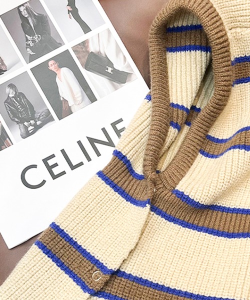 Felt-Maglietta(フェルトマリエッタ)の「ニットフードバラクラバ(ネックウォーマー/スヌード・レディース・グリーン/フューシャピンク/ピンク/ベージュ・FREE)」の20枚目の写真