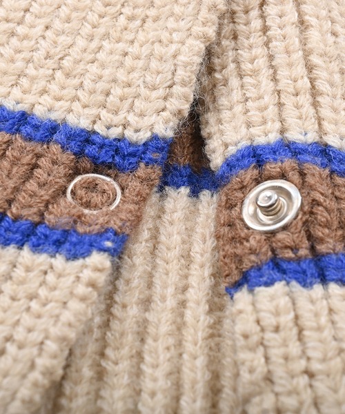 Felt-Maglietta(フェルトマリエッタ)の「ニットフードバラクラバ(ネックウォーマー/スヌード・レディース・グリーン/フューシャピンク/ピンク/ベージュ・FREE)」の21枚目の写真