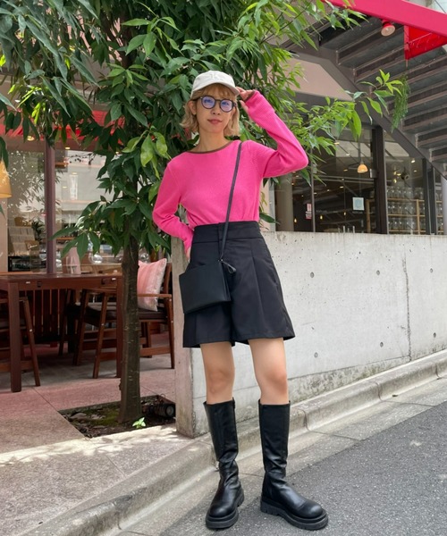 CIAOPANIC(チャオパニック)の「スクエアショルダーバッグ(ショルダーバッグ・レディース・イエロー/ホワイト/ブラック・ONE SIZE)」の7枚目の写真