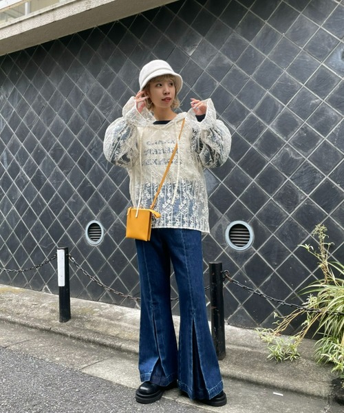 CIAOPANIC(チャオパニック)の「スクエアショルダーバッグ(ショルダーバッグ・レディース・イエロー/ホワイト/ブラック・ONE SIZE)」の9枚目の写真