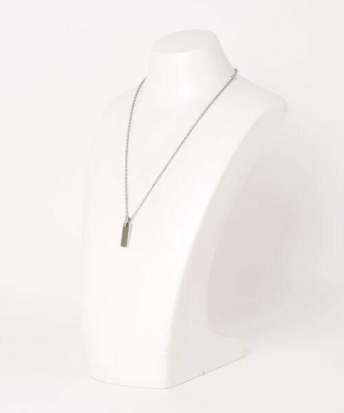 INNOCENT(イノセント)の「『サージカルステンレス316L』金属アレルギー対応 ジルコニアプレートネックレス(ネックレス・レディース・オリーブ/ブラウン/ブラック・FREE)」の11枚目の写真