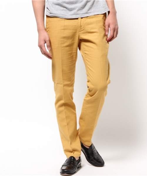 MYSELF ABAHOUSE（マイセルフアバハウス）の「ﾌﾟﾘﾍﾟﾗｽﾗｯｸｽ（その他パンツ・メンズ・オフホワイト/ベージュ/マスタード/ネイビー・SMALL/LARGE/MEDIUM/XX-LARGE）」の4枚目の写真