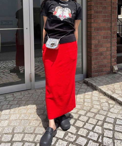 HEY!MrsROSE（ヘイミセスローズ）の「HEY! Mrs ROSE(ヘイ！ミセスローズ)ステッチハートポーチ（ショルダーバッグ・レディース・ブラック/シルバー/グリーン/ホワイト/その他・FREE）」の10枚目の写真