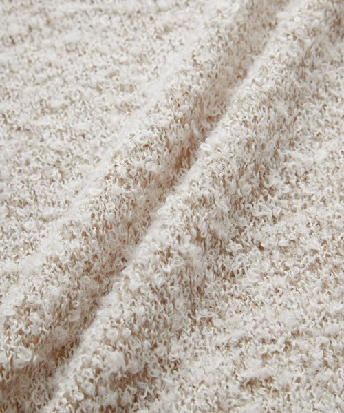 MONO-MART LADY'S(モノマートレディース)の「ブークレメランジハーフジップニットプルオーバー(ニット/セーター・レディース・ブラック/アイボリー/グリーン/ネイビー/イエロー/オレンジ/ダークネイビー・FREE)」の9枚目の写真