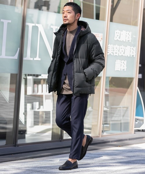 URBAN RESEARCH ROSSO MEN(アーバンリサーチロッソメン)の「『XLサイズあり』ファンクショナルストレッチグリーンダウンジャケット(ダウンジャケット/コート・メンズ・ブラック/カーキ/チャコールグレー/パープル系その他・MEDIUM/LARGE/X-LARGE)」の20枚目の写真
