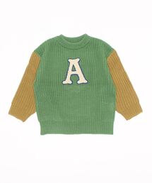 BIG FIELD | 【おうちで洗えるニット】サガラワッペンリブセーター（kids/XS～LL）(ニット/セーター)