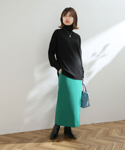 ガーターハイネックプルオーバー