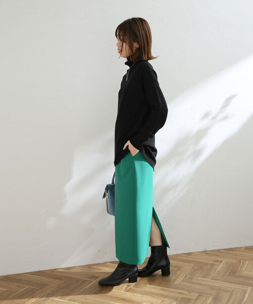 ガーターハイネックプルオーバー