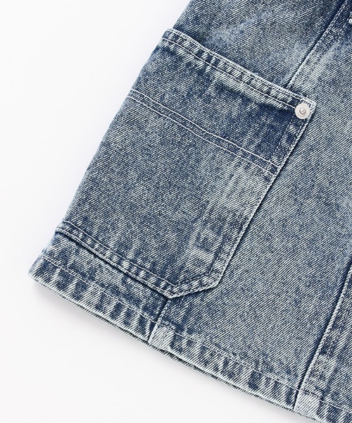 X-girl Stages（エックスガールステージス）の「【WEB限定】ケミカル加工デニムスカート（デニムスカート・キッズ・ブルー/チャコール・110cm/130cm/90cm/120cm/140cm/100cm）」の6枚目の写真