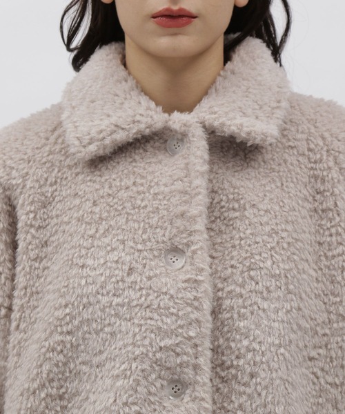 LAKOLE（ラコレ）の「ボアショートブルゾン / 174823（その他アウター・レディース・アイボリー/ブラック/サンドグレー・SMALL/MEDIUM）」の13枚目の写真