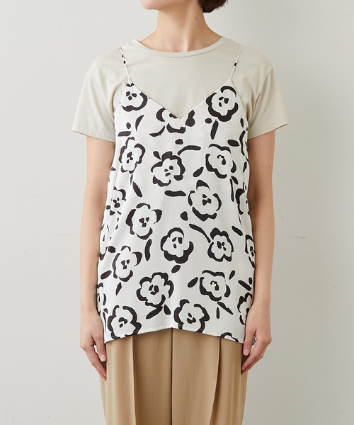 GALLARDAGALANTE（ガリャルダガランテ）の「《セットアップ対応》ヴィンテージサテンキャミソール（キャミソール・レディース・ホワイト/ブルー・FREE）」の14枚目の写真