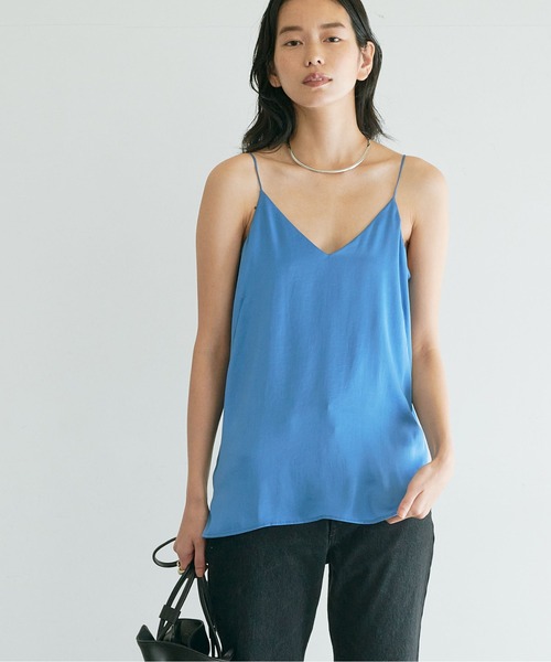 GALLARDAGALANTE（ガリャルダガランテ）の「《セットアップ対応》ヴィンテージサテンキャミソール（キャミソール・レディース・ホワイト/ブルー・FREE）」の22枚目の写真