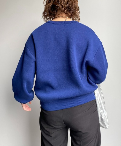 CPCM（シーピーシーエム）の「もっちりロゴニットプルオーバー（ニット/セーター・レディース・オフホワイト/レッド/ブラック/ネイビー・FREE）」の18枚目の写真