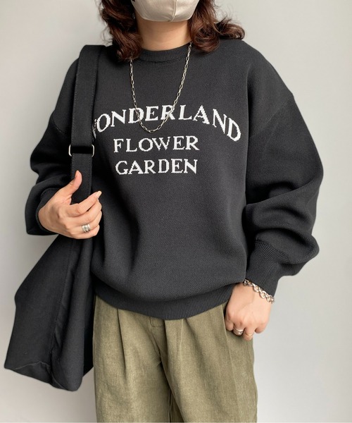 CPCM（シーピーシーエム）の「もっちりロゴニットプルオーバー（ニット/セーター・レディース・オフホワイト/レッド/ブラック/ネイビー・FREE）」の10枚目の写真