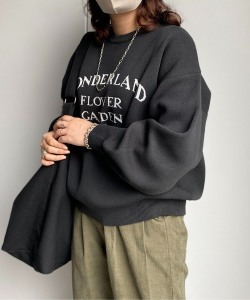 CPCM（シーピーシーエム）の「もっちりロゴニットプルオーバー（ニット/セーター・レディース・オフホワイト/レッド/ブラック/ネイビー・FREE）」の11枚目の写真