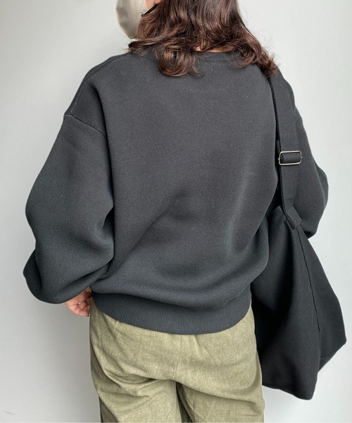 CPCM（シーピーシーエム）の「もっちりロゴニットプルオーバー（ニット/セーター・レディース・オフホワイト/レッド/ブラック/ネイビー・FREE）」の13枚目の写真