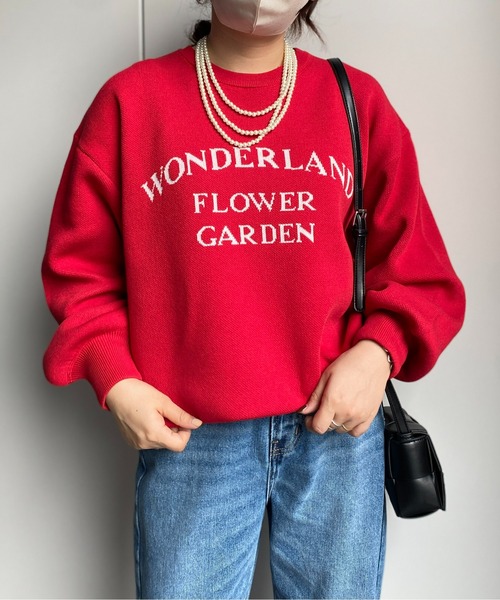 CPCM（シーピーシーエム）の「もっちりロゴニットプルオーバー（ニット/セーター・レディース・オフホワイト/レッド/ブラック/ネイビー・FREE）」の22枚目の写真