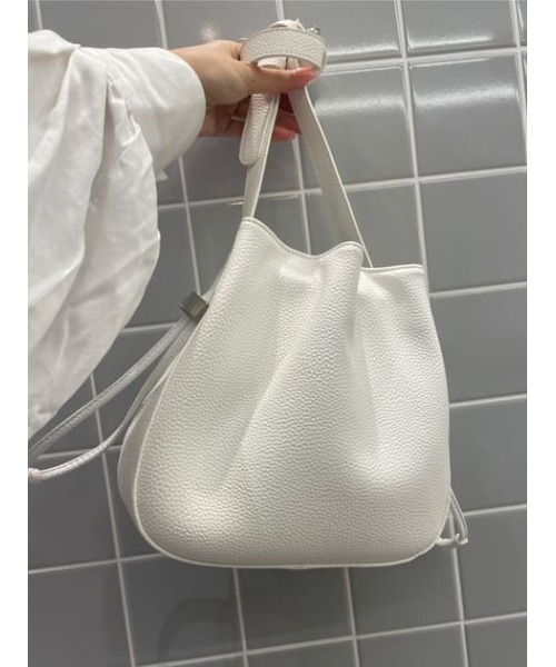 SLY（スライ）の「METAL CHARM PURSE BAG メタルチャーム パースバッグ 巾着（ショルダーバッグ・レディース・ブラック/ホワイト・FREE）」の22枚目の写真