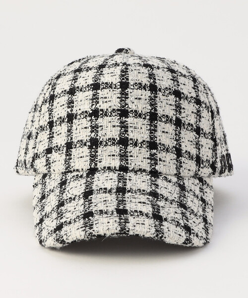 COMME CA ISM（コムサイズム）の「サマーツイードキャップ（キャップ・レディース・ネイビー/ベージュ/ホワイト×ブラック・FREE）」の15枚目の写真