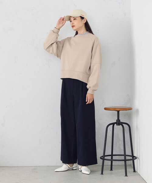 COMME CA ISM（コムサイズム）の「サマーツイードキャップ（キャップ・レディース・ネイビー/ベージュ/ホワイト×ブラック・FREE）」の9枚目の写真