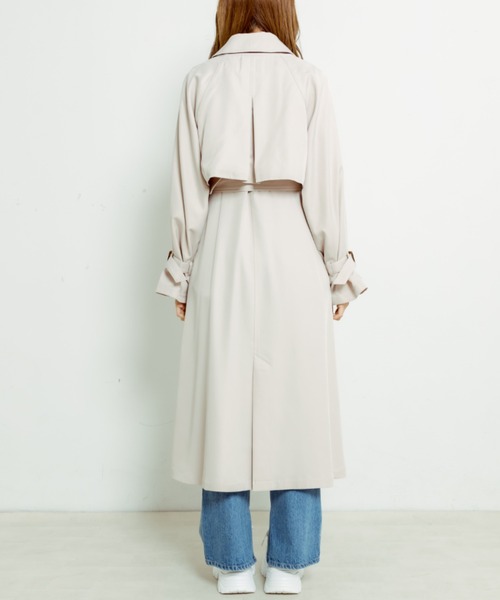 OLIVE des OLIVE（オリーブデオリーブ）の「マルチWAYトレンチコート（トレンチコート・レディース・ライトベージュ/サックスブルー・FREE）」の11枚目の写真