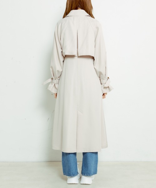 OLIVE des OLIVE（オリーブデオリーブ）の「マルチWAYトレンチコート（トレンチコート・レディース・ライトベージュ/サックスブルー・FREE）」の17枚目の写真
