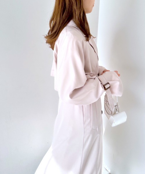 OLIVE des OLIVE（オリーブデオリーブ）の「マルチWAYトレンチコート（トレンチコート・レディース・ライトベージュ/サックスブルー・FREE）」の8枚目の写真