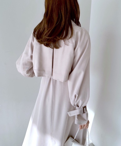 OLIVE des OLIVE（オリーブデオリーブ）の「マルチWAYトレンチコート（トレンチコート・レディース・ライトベージュ/サックスブルー・FREE）」の13枚目の写真