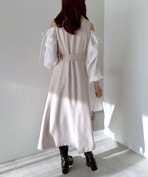 OLIVE des OLIVE（オリーブデオリーブ）の「マルチWAYトレンチコート（トレンチコート・レディース・ライトベージュ/サックスブルー・FREE）」の9枚目の写真