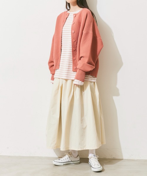 Libra Cue（リブラ キュー）の「リラックスボーダーカットソー（Tシャツ/カットソー・レディース・ベージュ/ベビーピンク/ブラック/ブルー/レッド/ブラウン・FREE）」の20枚目の写真