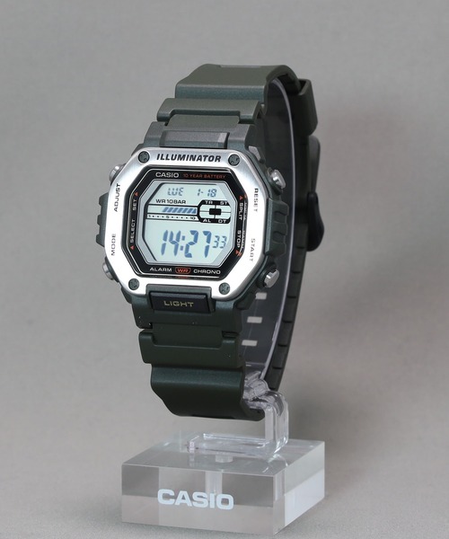 CASIO(カシオ)の「CASIO Collection / MWD-110H-3AJF(デジタル腕時計・メンズ・ダークグリーン・FREE)」の4枚目の写真