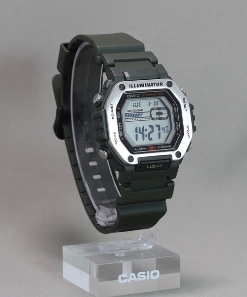 CASIO(カシオ)の「CASIO Collection / MWD-110H-3AJF(デジタル腕時計・メンズ・ダークグリーン・FREE)」の5枚目の写真