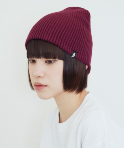 XLARGE(エクストララージ)の「XLARGE / エクストララージ SINGLE BEANIE ニット帽(ニットキャップ/ビーニー・メンズ・ブラウン/バーガンディー/グリーン/ブラック・FREE)」の4枚目の写真