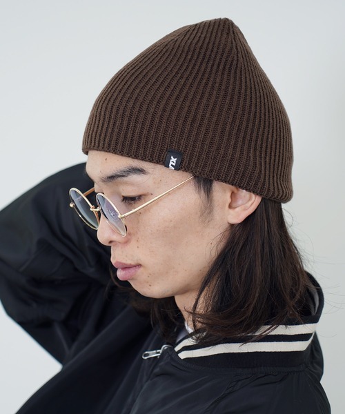 XLARGE(エクストララージ)の「XLARGE / エクストララージ SINGLE BEANIE ニット帽(ニットキャップ/ビーニー・メンズ・ブラウン/バーガンディー/グリーン/ブラック・FREE)」の8枚目の写真